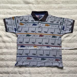 Ralph Lauren Chaps Polo Shirt with Golf Print